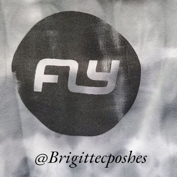 FLYWHEEL Grey/White Striped Leggings - Picture 4 of 6